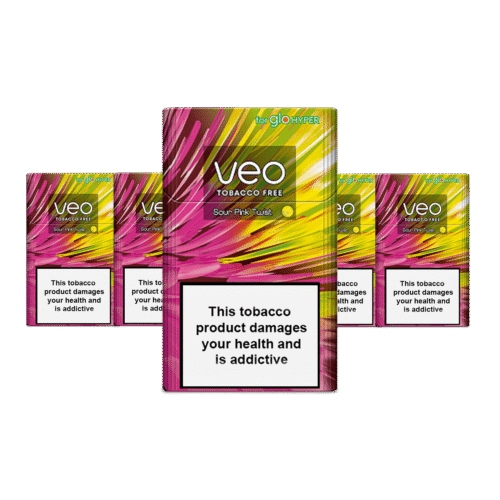 VEO Sour Pink Twist tobacco-free sticks